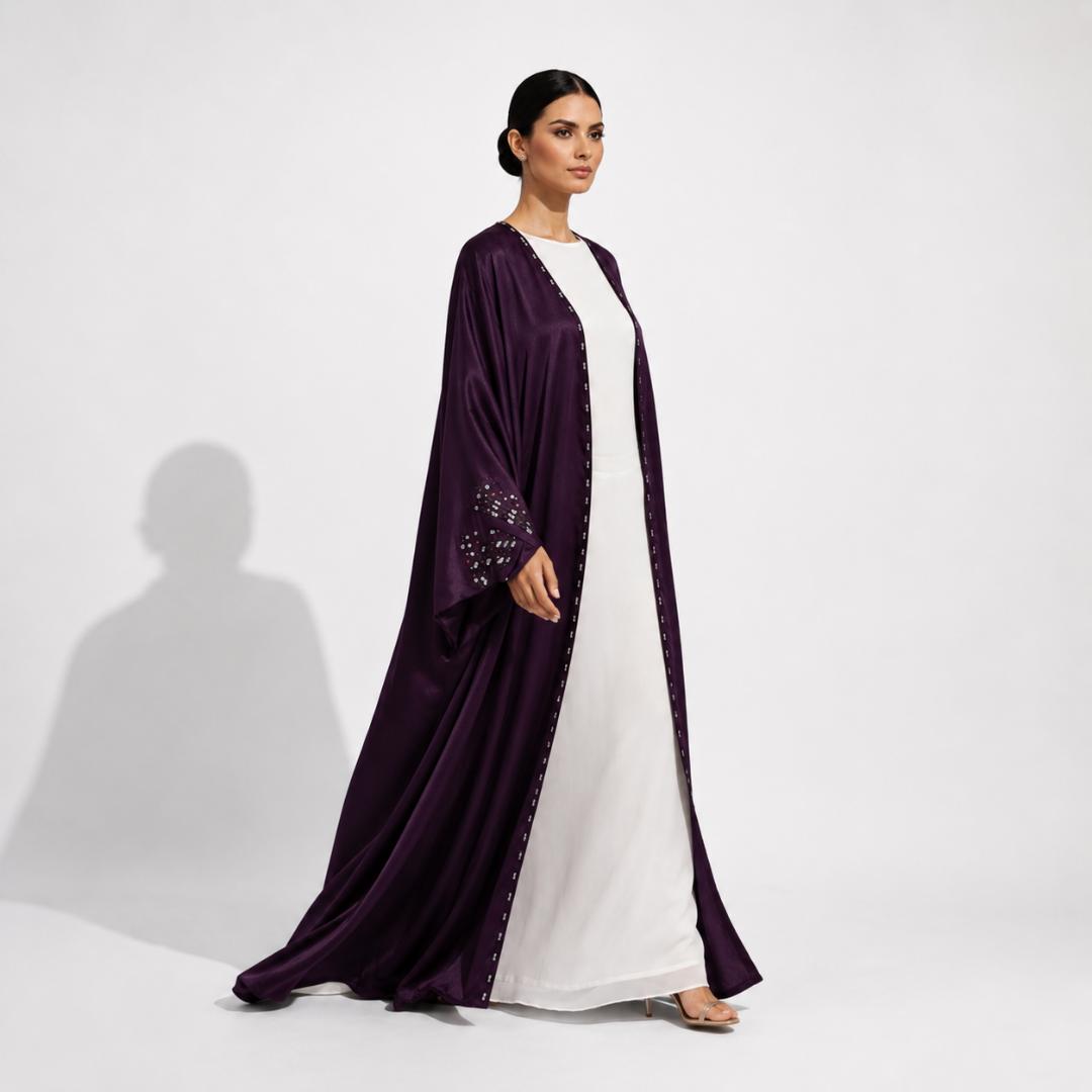 Royal Amethyst Flow Abaya