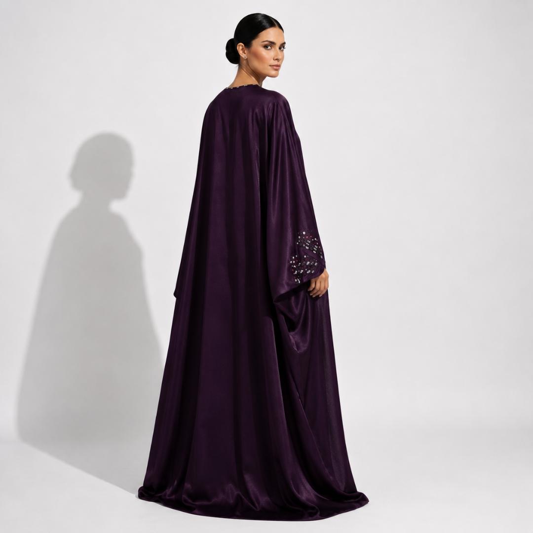 Royal Amethyst Flow Abaya
